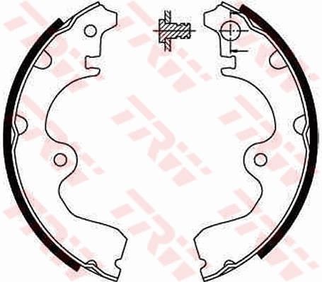 TRW GS8554 Brake shoe set