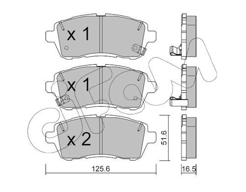 CIFAM 822-793-1 Brake pad set, disc brake