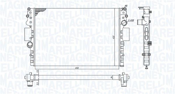 MAGNETI MARELLI 350213183800 Radiator, engine cooling