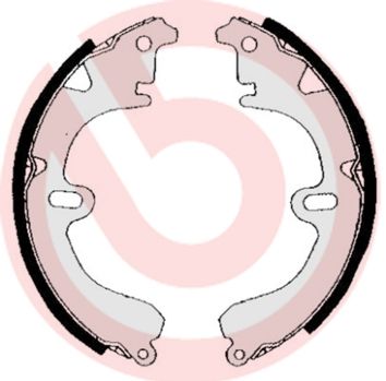 BREMBO S 83 506 Brake shoe set