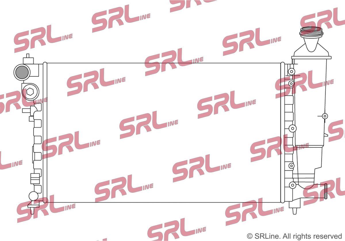 SRLINE 230708A1 Radiator, engine cooling