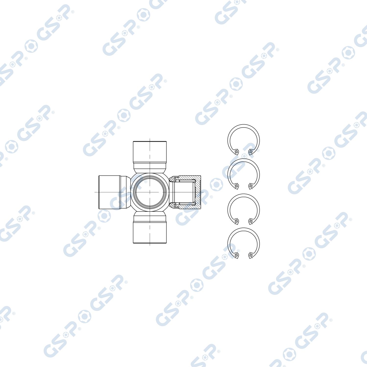 GSP UJ900236 Joint, propshaft