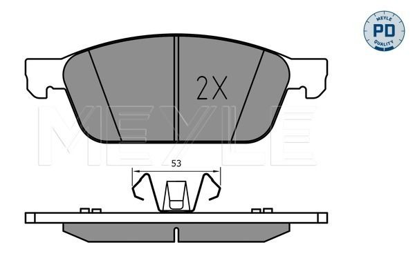 MEYLE 025 255 5518/PD Brake pad set, disc brake
