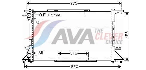 AVA CLEVER CHOICE AI2306 Radiator, engine cooling