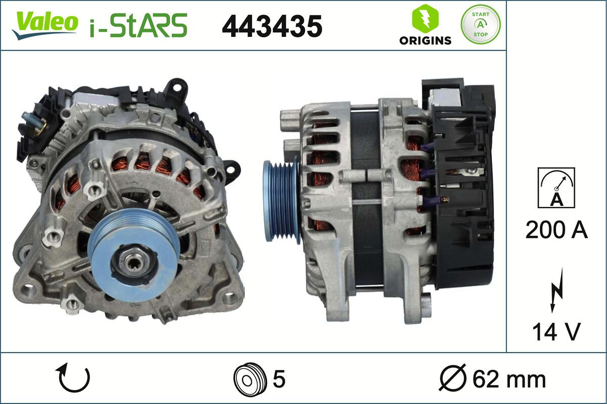 VALEO 443435 Starter generator