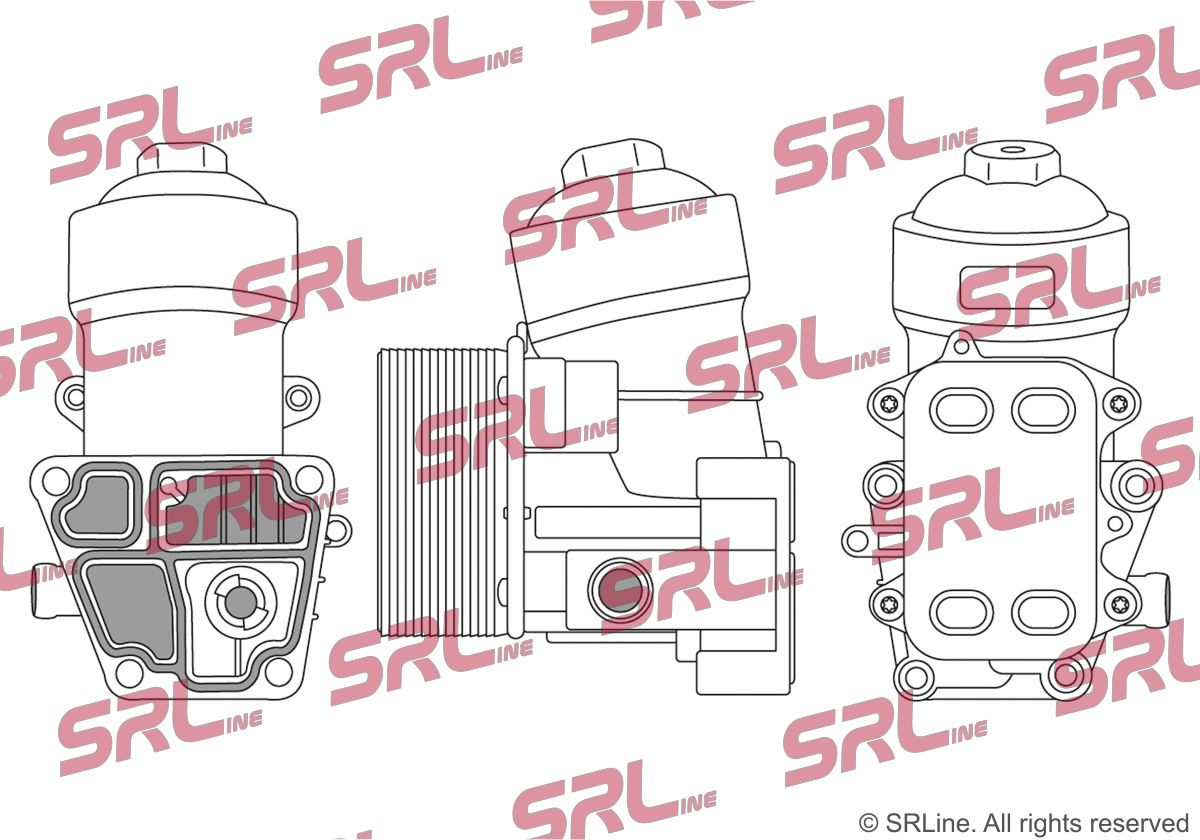 SRLINE 9518L8-3 Oil cooler, engine oil