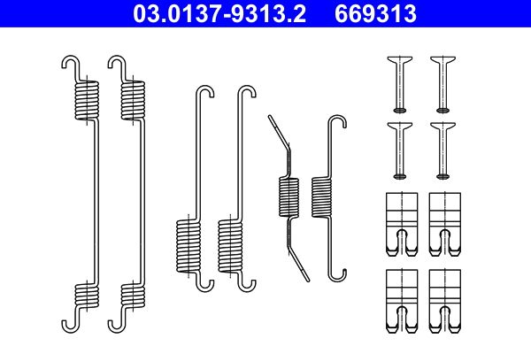 ATE 03.0137-9313.2 Accessory kit, brake shoes