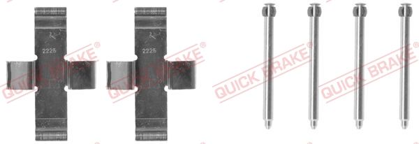 priedų komplektas, diskinių stabdžių trinkelės