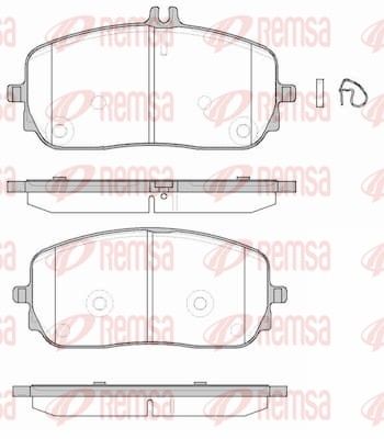 REMSA 1826.00 Brake pad set, disc brake