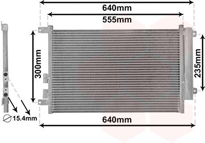 VAN WEZEL 01005088 Condenser, air conditioning