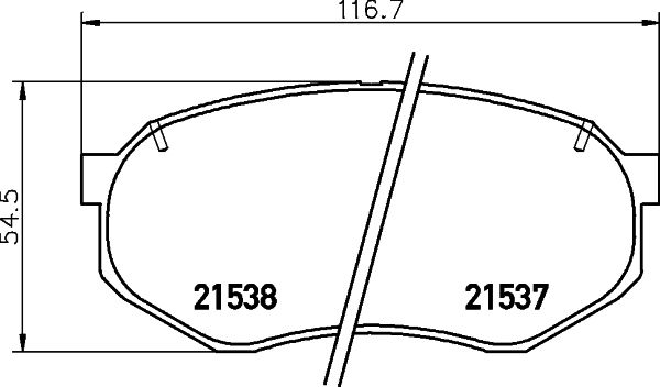 TEXTAR 2153702 Brake pad set, disc brake