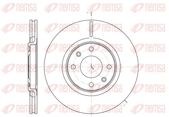 REMSA 6306.10 Brake disc