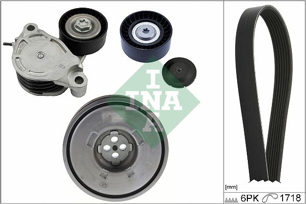 SCHAEFFLER INA 529 0516 20 V-ribbed belt set