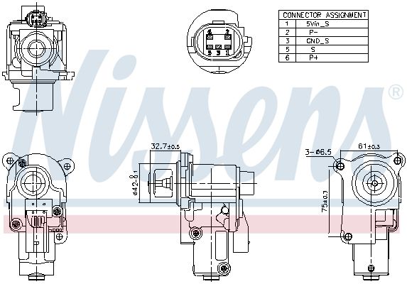 NISSENS 98174 Egr valve