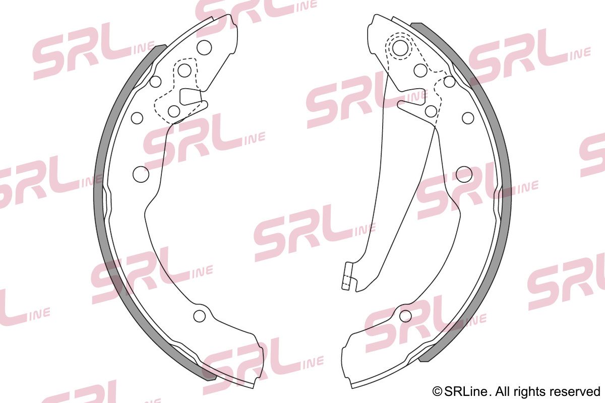 SRLINE S72-1007 Brake shoe set