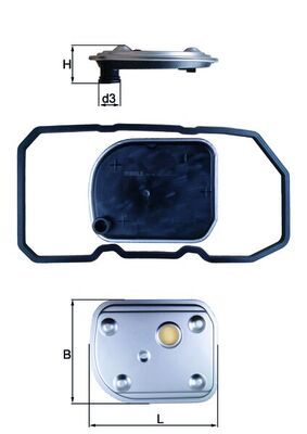 KNECHT HX 158D Hydraulic filter, automatic transmission