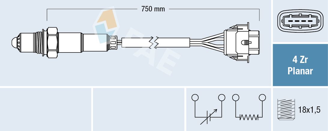 FAE 77308 Oxygen sensor