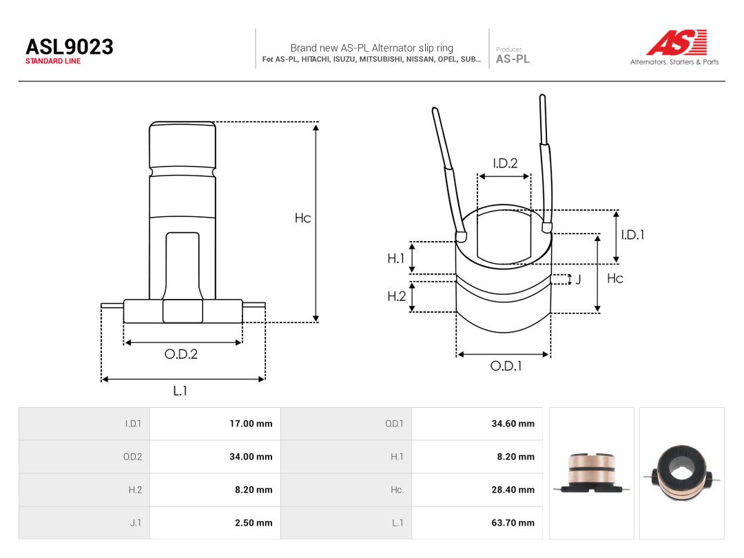 Slip Ring, alternator-2