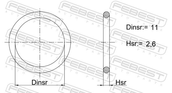 Gasket, coolant pipe-main