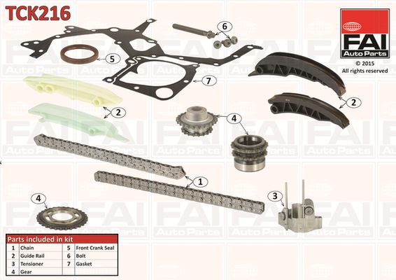 FAI AUTOPARTS TCK216 Timing chain kit
