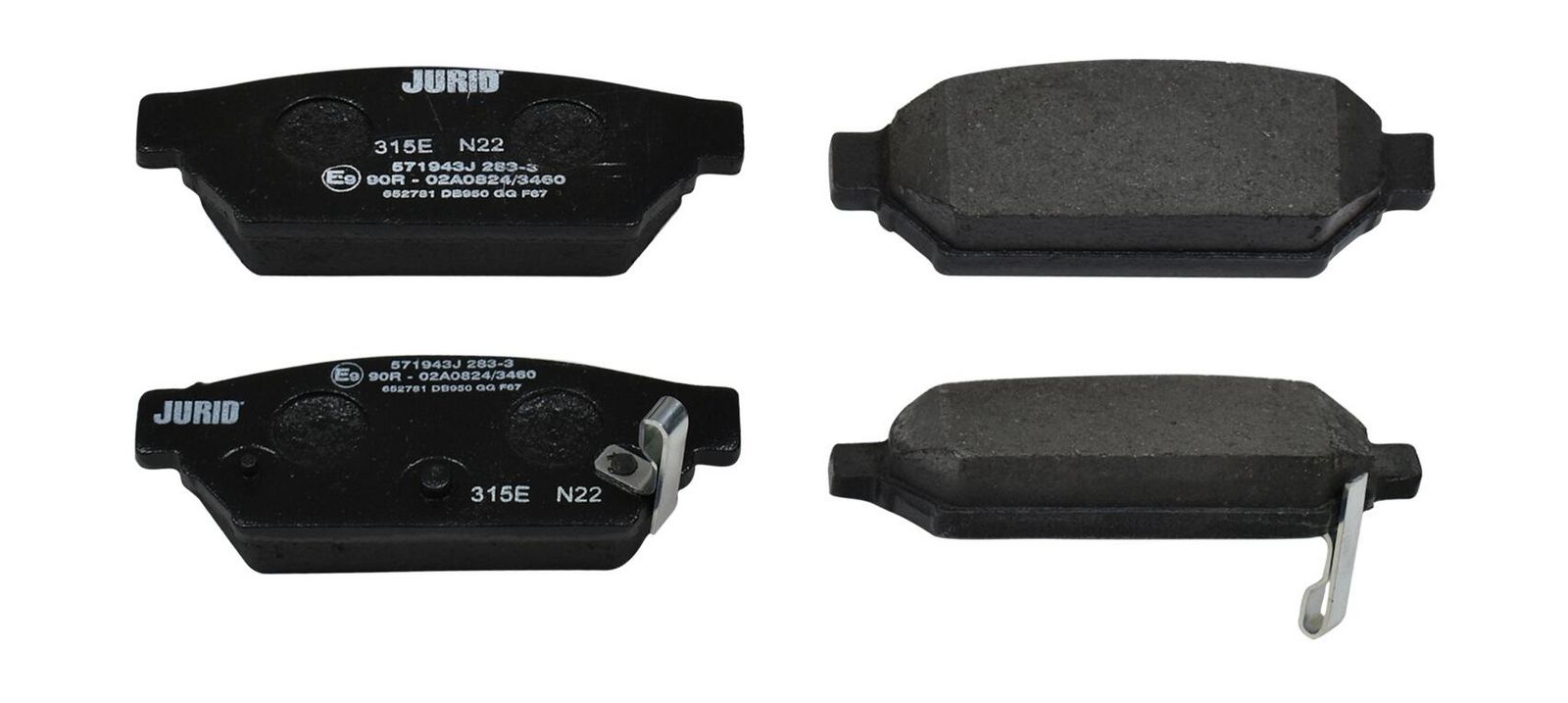 JURID 571943J Brake pad set, disc brake