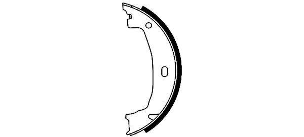 TEXTAR 91053300 Brake shoe set, parking brake