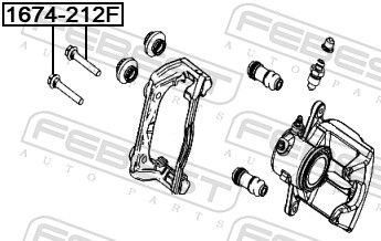 Guide Bolt, brake caliper-1