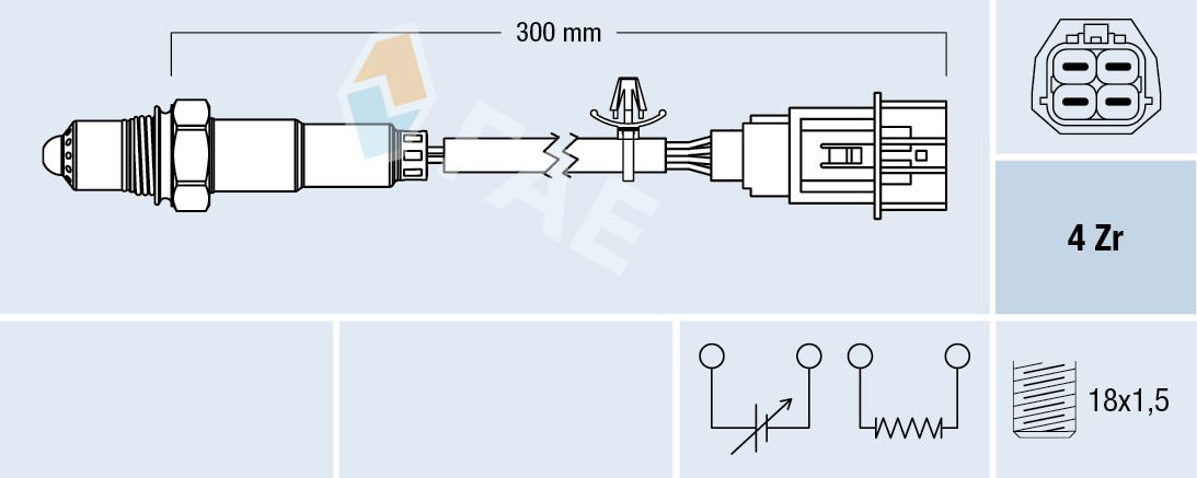 FAE 77637 Oxygen sensor