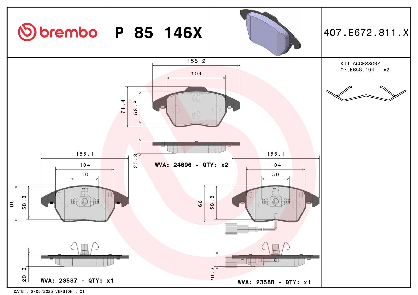 Brake Pad Set, disc brake-3