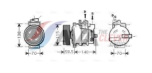 AVA CLEVER CHOICE AIAK284 Compressor, air conditioning