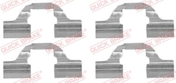 QUICK BRAKE 109-1684 Accessory kit, disc brake pad
