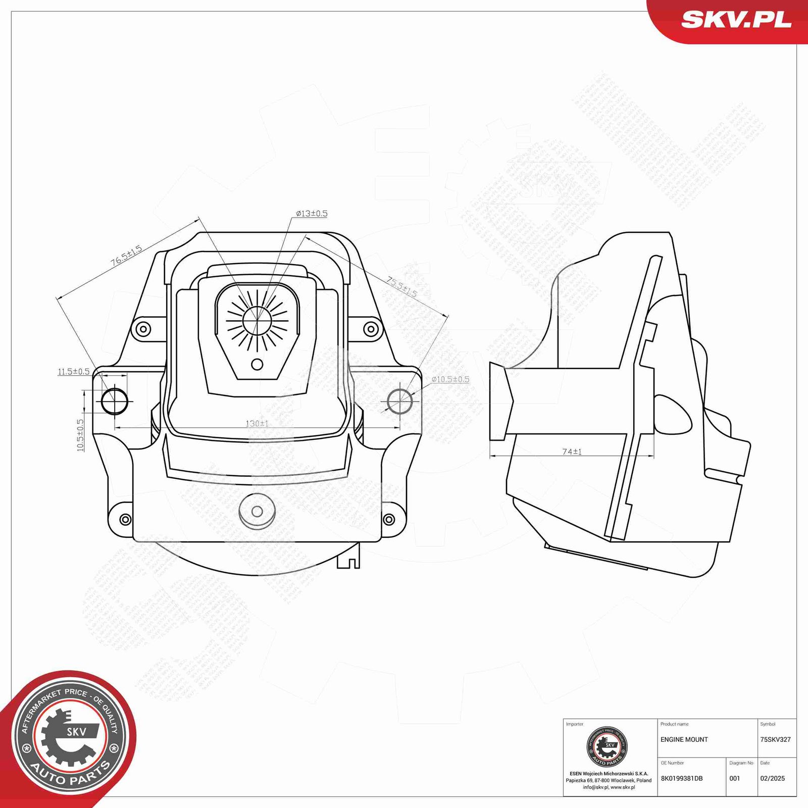Mounting, engine-3