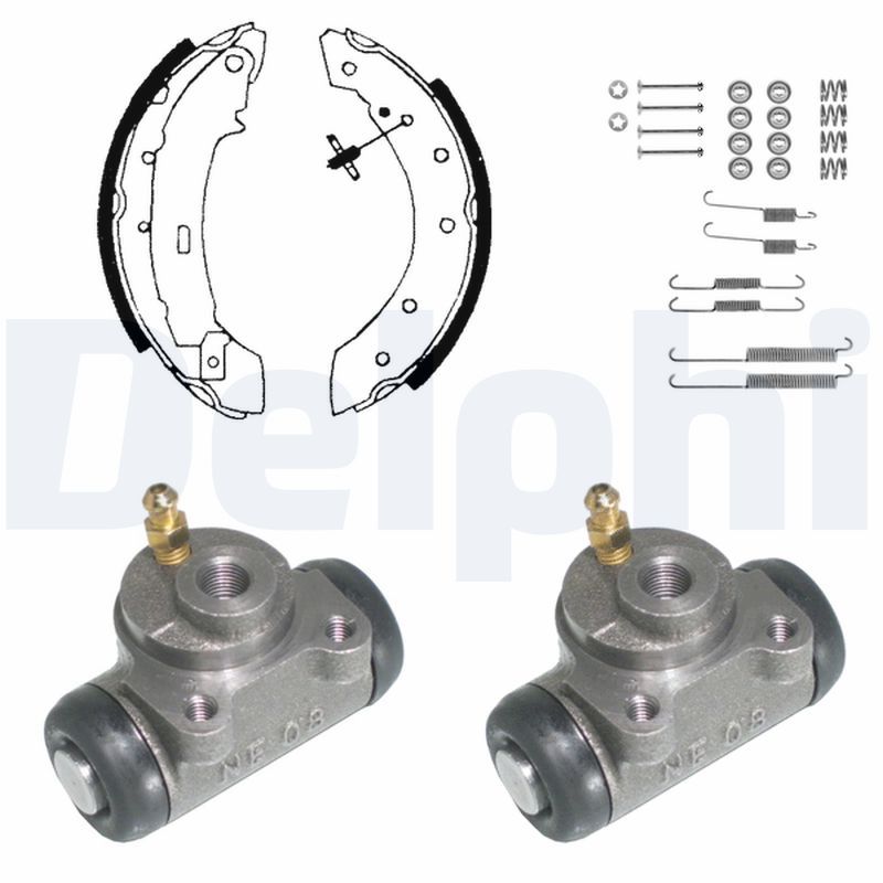 DELPHI KP874 Brake shoe set