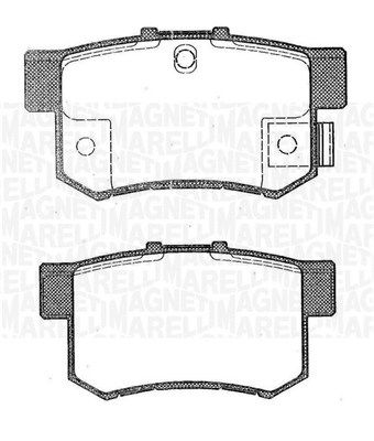 MAGNETI MARELLI 363916060462 Brake pad set, disc brake