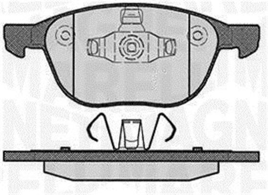 MAGNETI MARELLI 363916060604 Brake pad set, disc brake