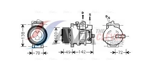 AVA CLEVER CHOICE MSAK566 Compressor, air conditioning