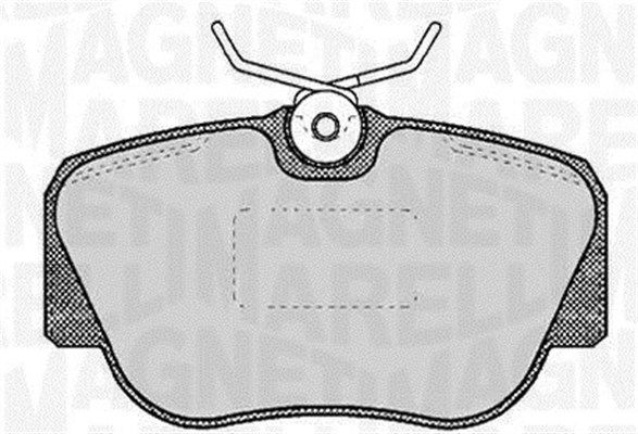MAGNETI MARELLI 363916060305 Brake pad set, disc brake