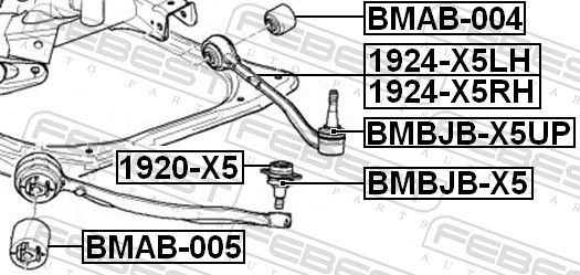 Mounting, control/trailing arm-1