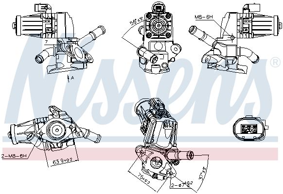 NISSENS 98238 Egr valve