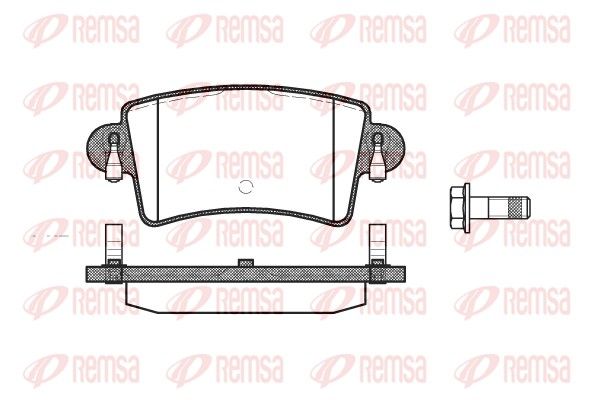 REMSA 0833.00 Brake pad set, disc brake