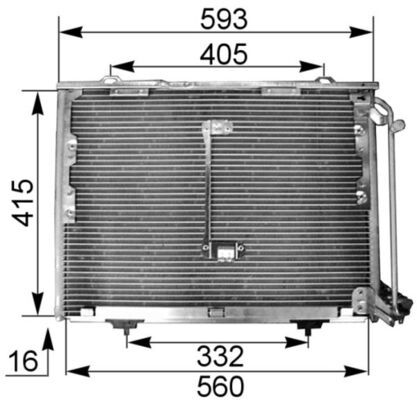 MAHLE AC 168 001S Condenser, air conditioning