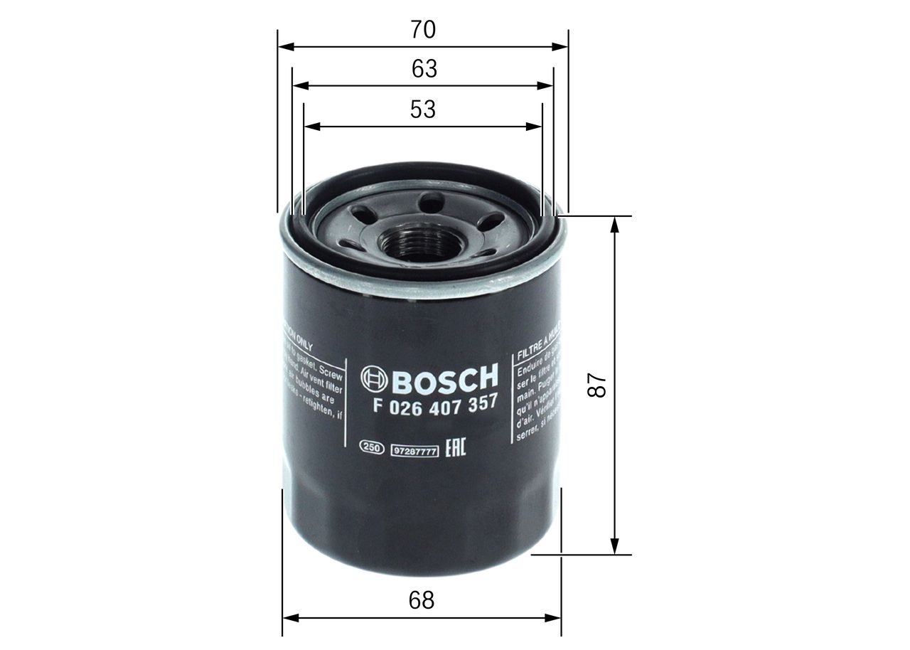 BOSCH F 026 407 357 Oil filter
