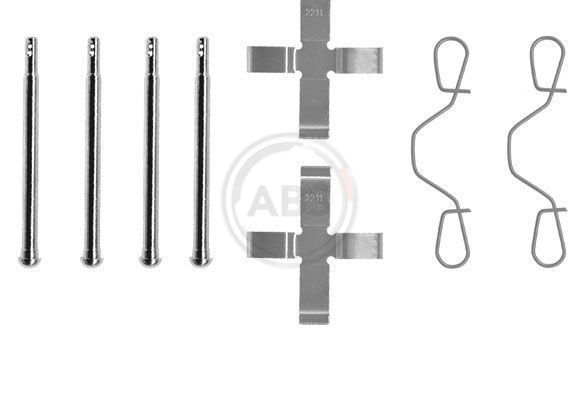 A.B.S. 0949Q Priedų komplektas, diskinių stabdžių trinkelės