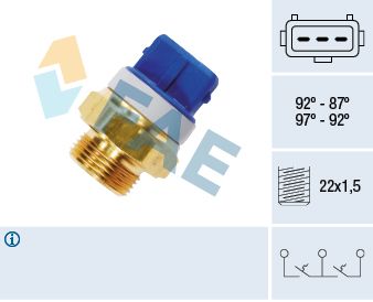 FAE 37920 Temperature switch, radiator fan
