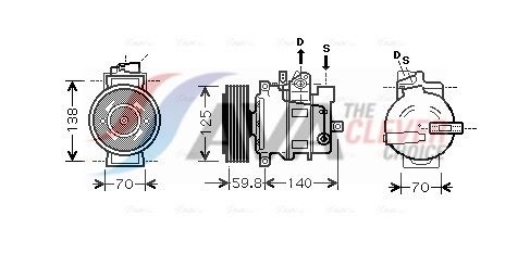 AVA CLEVER CHOICE AIAK295 Compressor, air conditioning