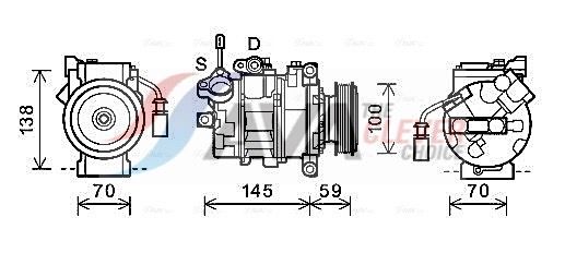 AVA CLEVER CHOICE AIAK342 Compressor, air conditioning