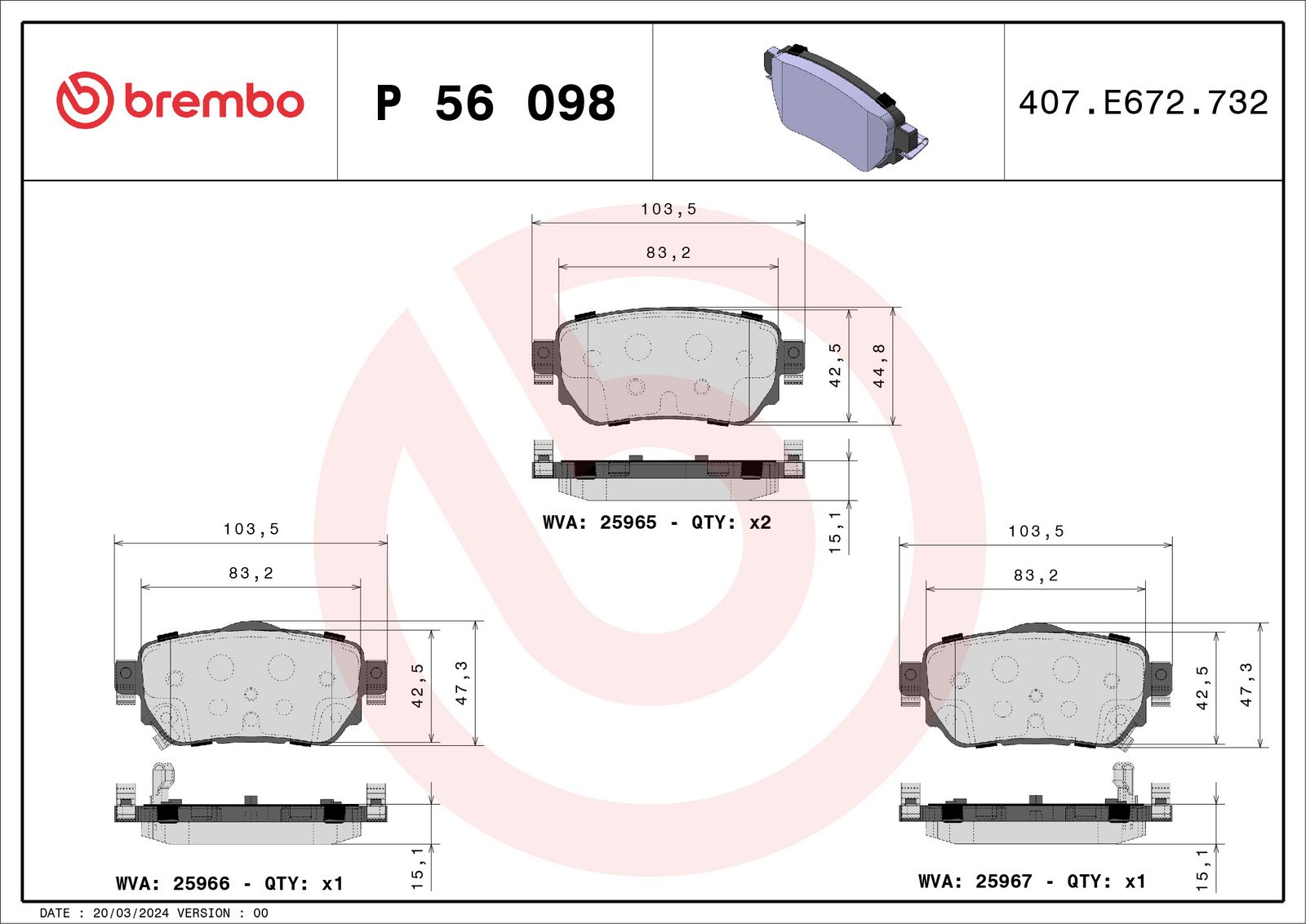Brake Pad Set, disc brake-1