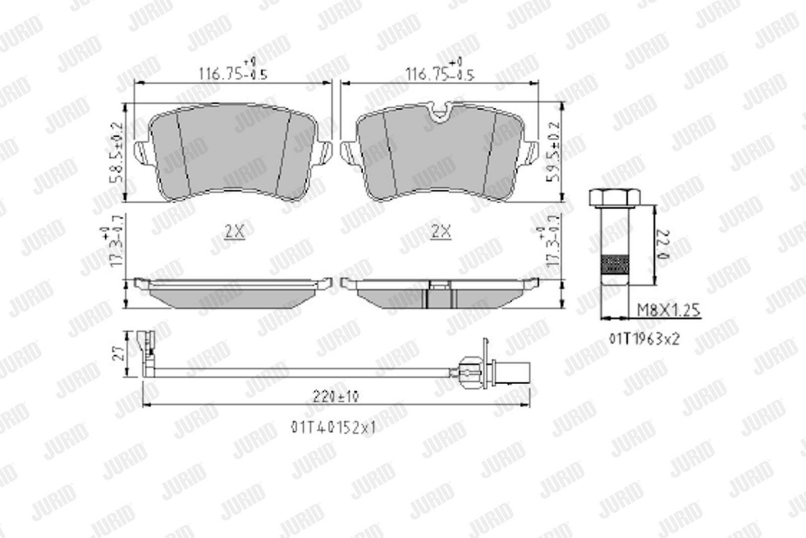 Brake Pad Set, disc brake-1