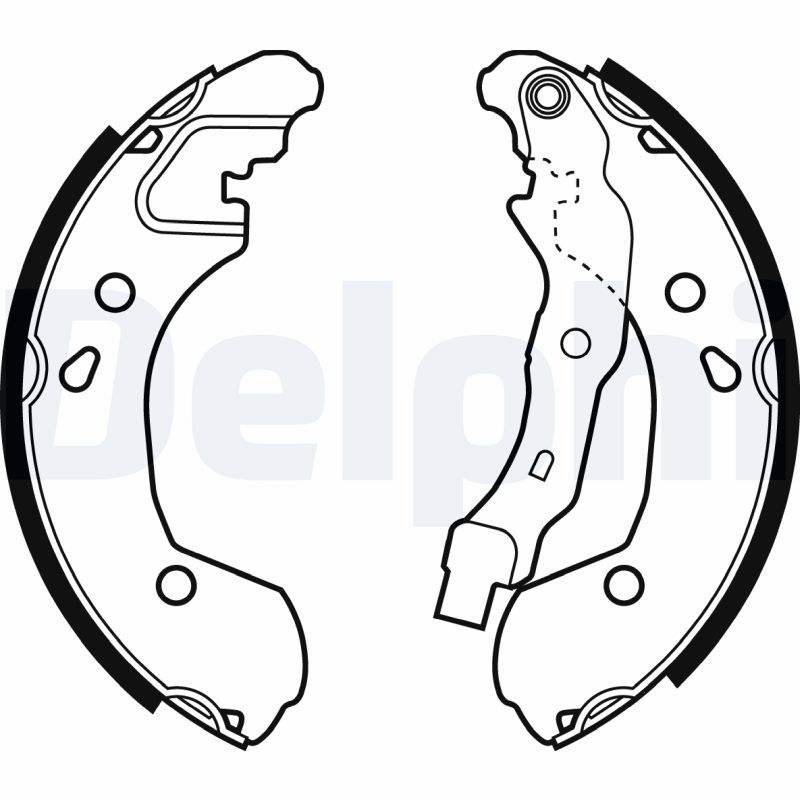 DELPHI LS1965 Brake shoe set