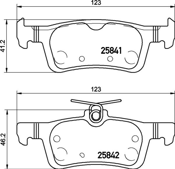 BREMBO P 24 204 Brake pad set, disc brake